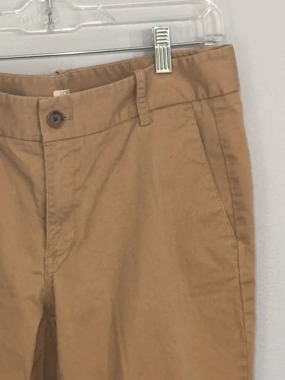 J. Crew Frankie Stretch Brown Chinos in Saddle Tan Color Size 8 Women’s
